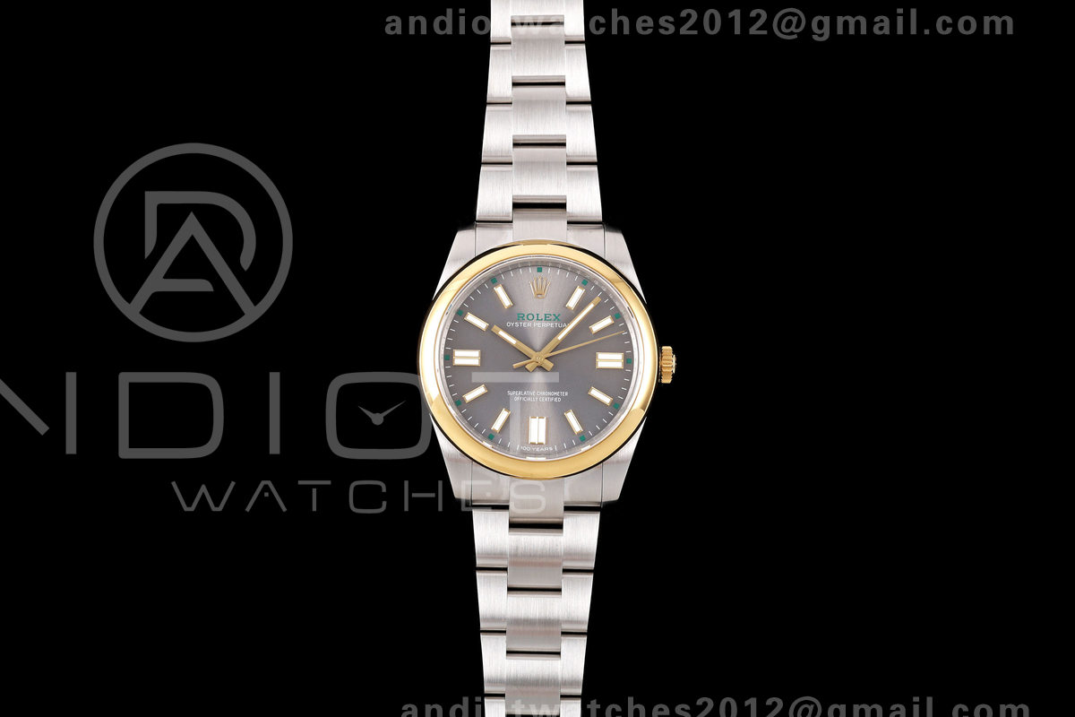 Oyster Perpetual 41 134303 QF 1:1 Best Edition Gray Dial on SS Bracelet JH3230